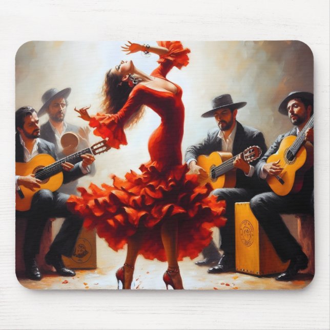 Tapis De Souris Danse flamenco Musique espagnole (Devant)