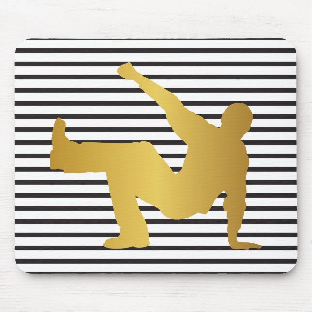 Tapis De Souris Danse Hip hop Break Dance Modern Stripes (Devant)