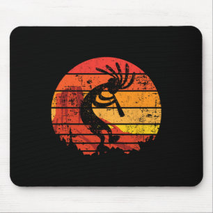 Tapis De Souris Danse Kokopelli Sud-Ouest des États-Unis Amérindie