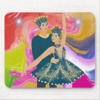Tapis De Souris Danse majestueuse des couleurs