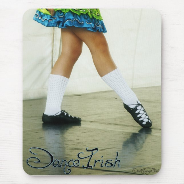 Tapis De Souris Danse Mousepad bleu irlandais (Devant)