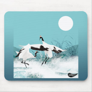 Tapis De Souris Danse Mousepad de grue de Jitaku