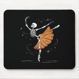 Tapis De Souris Danse Skeleton Llerina Llet Dance Halloween