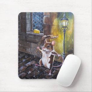 Tapis De Souris Danse sous la pluie Peinture d'Alfred Fox