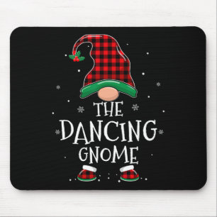 Tapis De Souris Danser Gnome Xmas Famille Correspondance Plaid Noë