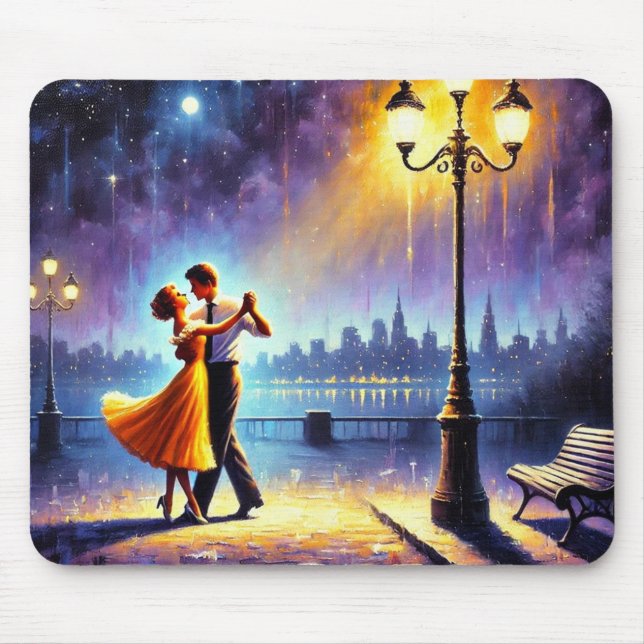 Tapis De Souris Danser sous le lampadaire (Devant)