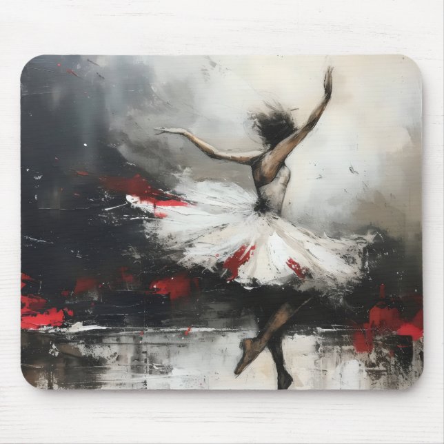 Tapis De Souris Danseur de ballet Symbolic Art Abstrait (Devant)
