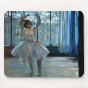 Tapis De Souris Danseur d'Edgar Degas devant une fenêtre