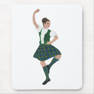 Tapis De Souris Danseur des Highlands écossais Campbell