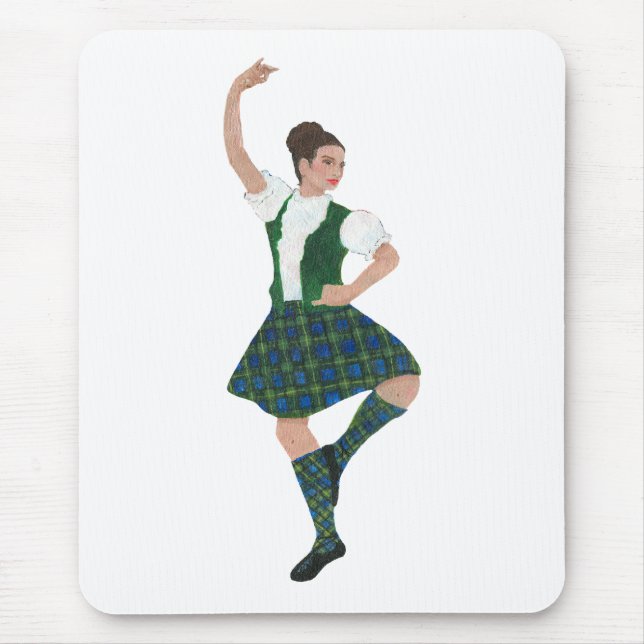 Tapis De Souris Danseur des Highlands écossais Campbell (Devant)