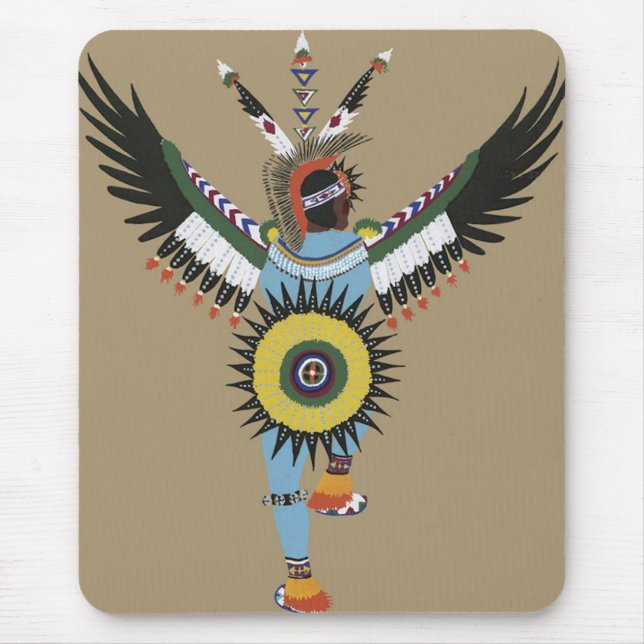 Tapis De Souris Danseur-Mousepad de Natif américain (Devant)