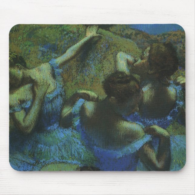 Tapis De Souris Danseurs bleus par Edgar Degas, Impressionnisme Vi (Devant)