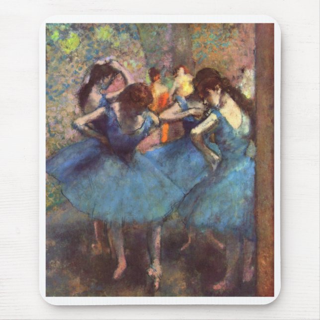 Tapis De Souris Danseurs dans le bleu (Devant)