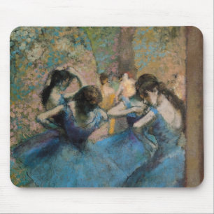 Tapis De Souris Danseurs d'Edgar Degas dans le bleu, 1890