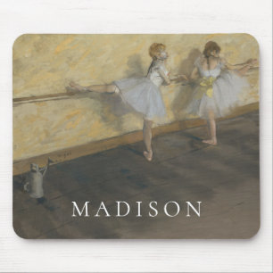 Tapis De Souris Danseurs d'Edgar Degas pratiquant au barre