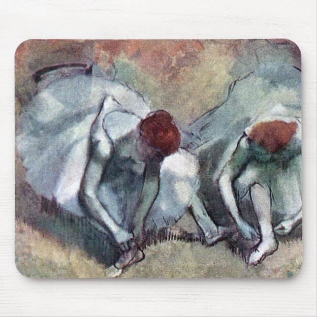 Tapis De Souris Danseurs Jouant Leurs Chaussures, Edgar Degas (Devant)