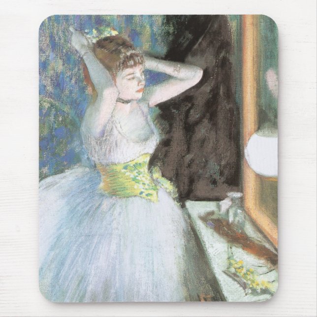 Tapis De Souris Danseuse dans sa loge d'Edgar Degas (Devant)