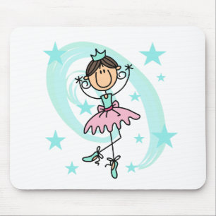 Tapis De Souris Danseuse de Ballet - T-shirts Marron et Cadeaux