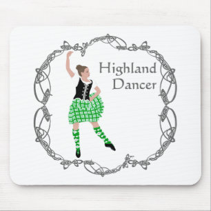 Tapis De Souris Danseuse des Highlands écossais Noeud celtique Ver