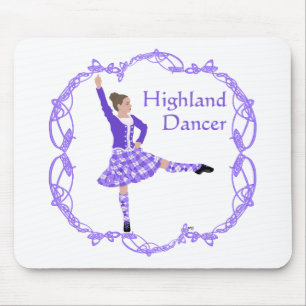 Tapis De Souris Danseuse des Highlands écossais Noeud celtique Vio