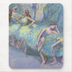 Tapis De Souris Danseuses de ballet dans les coulisses par Edgar D