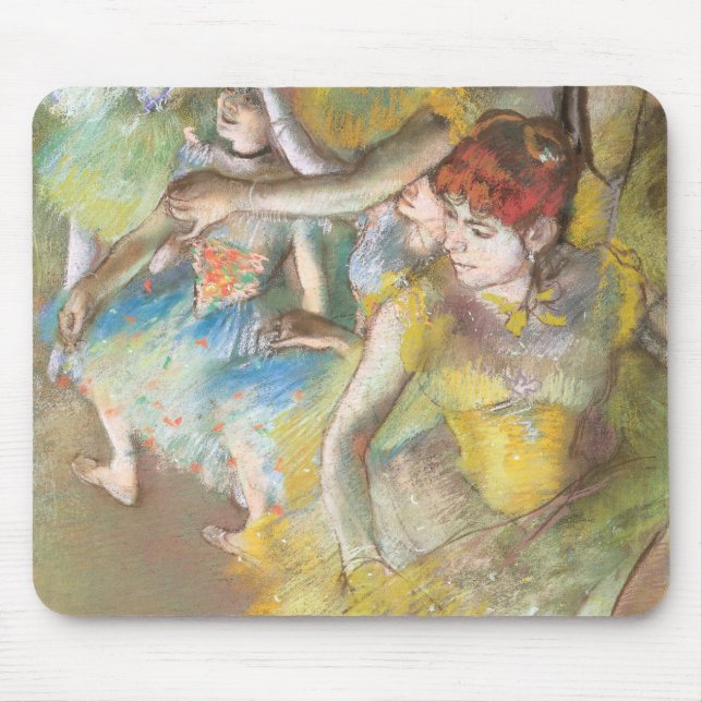 Tapis De Souris Danseuses de ballet sur la scène par Edgar Degas (Devant)