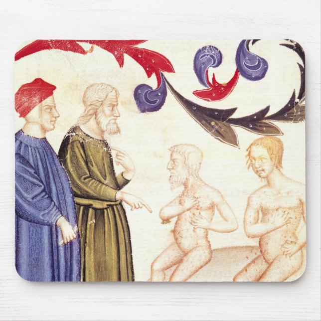 Tapis De Souris Dante, Virgil et Peste-frappés (Devant)