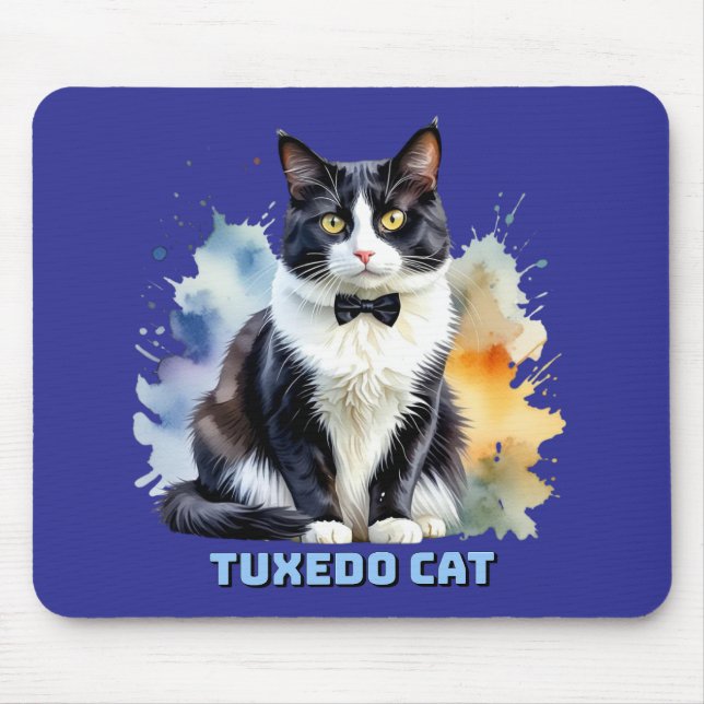Tapis De Souris Dapper Tuxedo Cat (Devant)