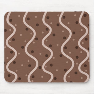 Tapis De Souris Dark Chocolate Drizzle and Sprinkles Pattern