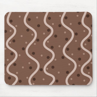 Tapis De Souris Dark Chocolate Drizzle and Sprinkles Pattern