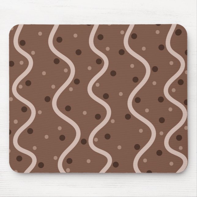 Tapis De Souris Dark Chocolate Drizzle and Sprinkles Pattern (Devant)