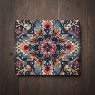 Tapis De Souris Dark Romance Bourgogne Art Déco Floral Été