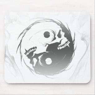 Tapis De Souris Dark yin yang religious Symbol
