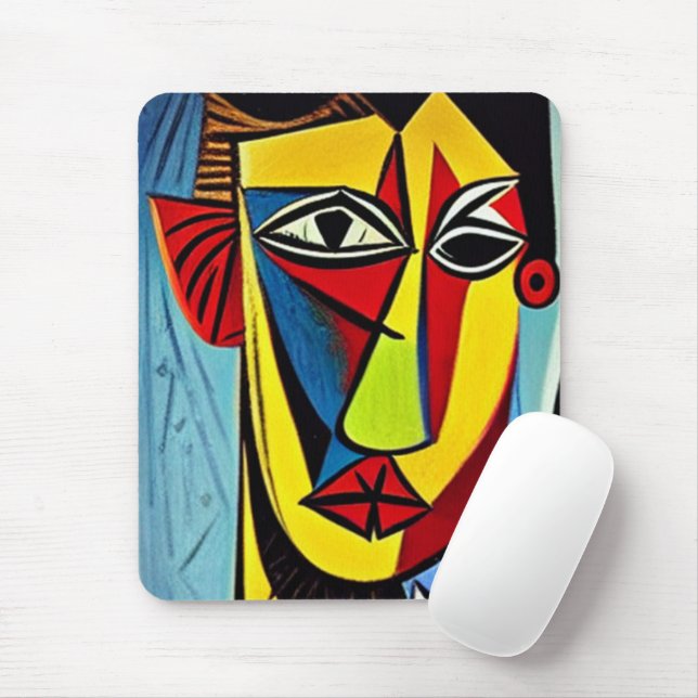 Tapis de souris d'art abstrait (Avec souris)