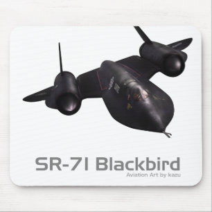 Tapis de souris d'art aéronautique "SR-71 Blackbir