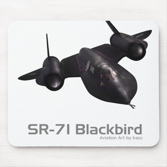 Tapis de souris d'art aéronautique "SR-71 Blackbir (Devant)