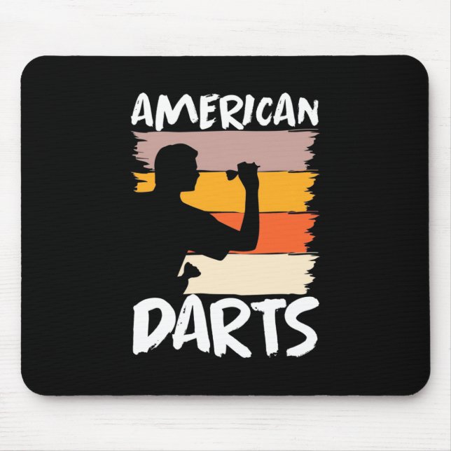 Tapis De Souris Dart américain vintage (Devant)