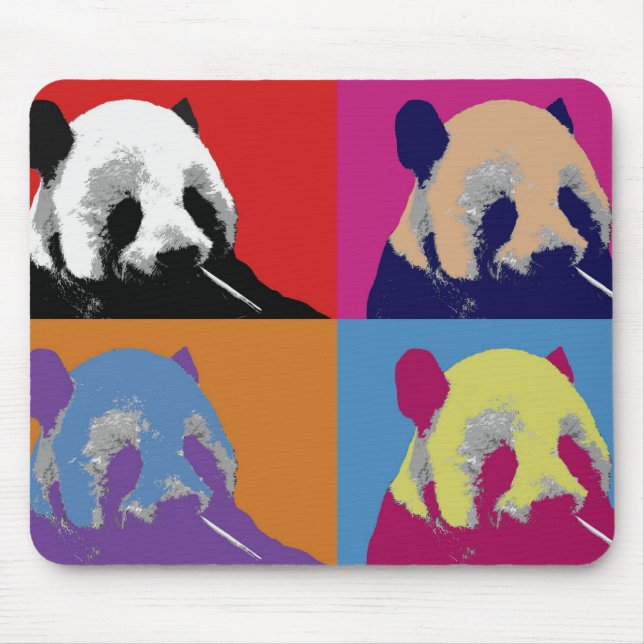 Tapis de souris d'art de bruit de panda (Devant)