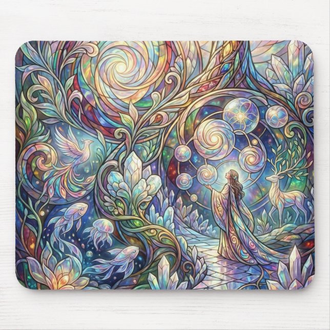 Tapis de souris d'art fantastique - Émerveillement (Devant)