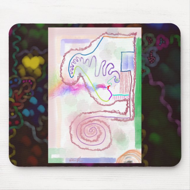 Tapis de souris d'art impressionniste époustouflan (Devant)