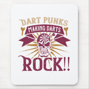 Tapis De Souris Darts - Dart Punks Fabriquant Darts Rock!