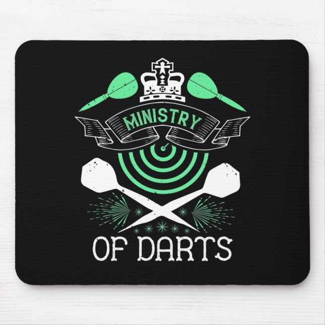 Tapis De Souris Darts - Ministère Des Darts (Devant)