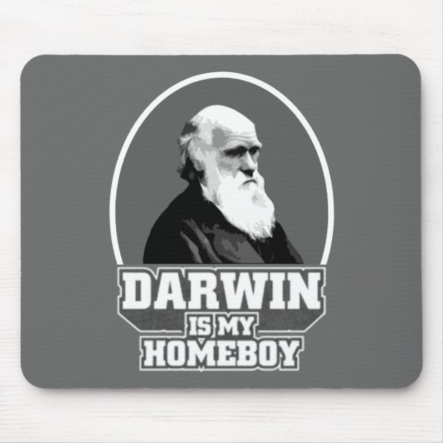 Tapis De Souris Darwin est mon Homeboy (Devant)
