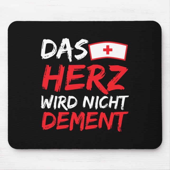 Tapis De Souris Das Herz Bizarre Nicht Dement Heimerheimer Dit Alt (Devant)