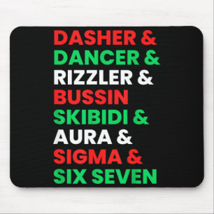 Tapis De Souris Dasher Dancer Prancer & Rizzler 67 Enfants Drôles 