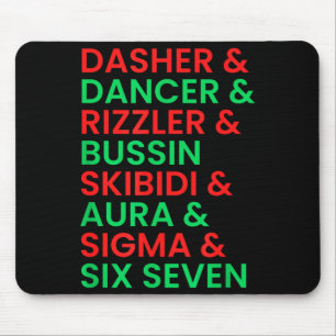 Tapis De Souris Dasher Dancer Prancer & Rizzler 67 Enfants Drôles