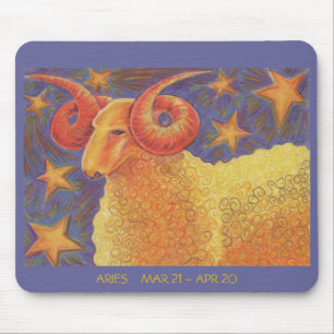 Tapis De Souris Dates de mousepad Zodiac Aries