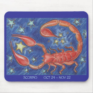 Tapis De Souris Dates du Zodiac Scorpio mousepad
