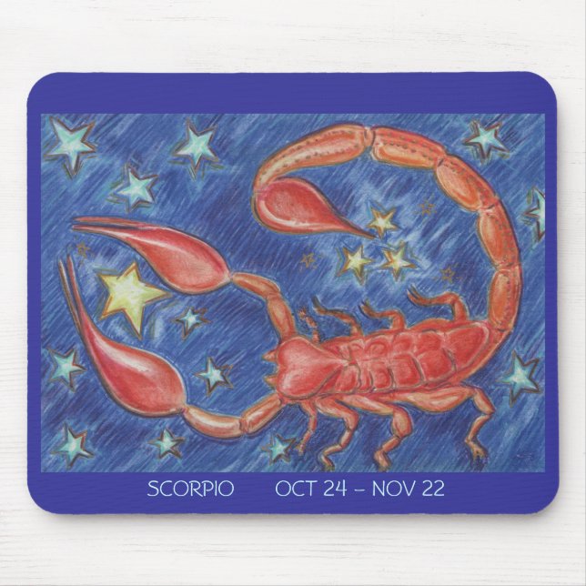 Tapis De Souris Dates du Zodiac Scorpio mousepad (Devant)