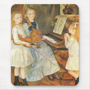Tapis De Souris Daughters of Catulle Mendes by Pierre Renoir